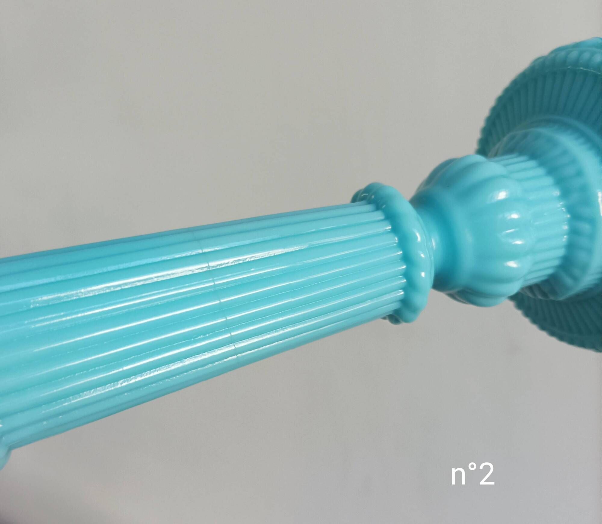 Antique blue opaline candlesticks Portieux Vallerysthal