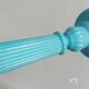 Antique blue opaline candlesticks Portieux Vallerysthal