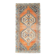 Vintage Turkish Oushak Handmade Wool Cotton Orange Runner Rug 116x250