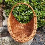 Wicker wood basket