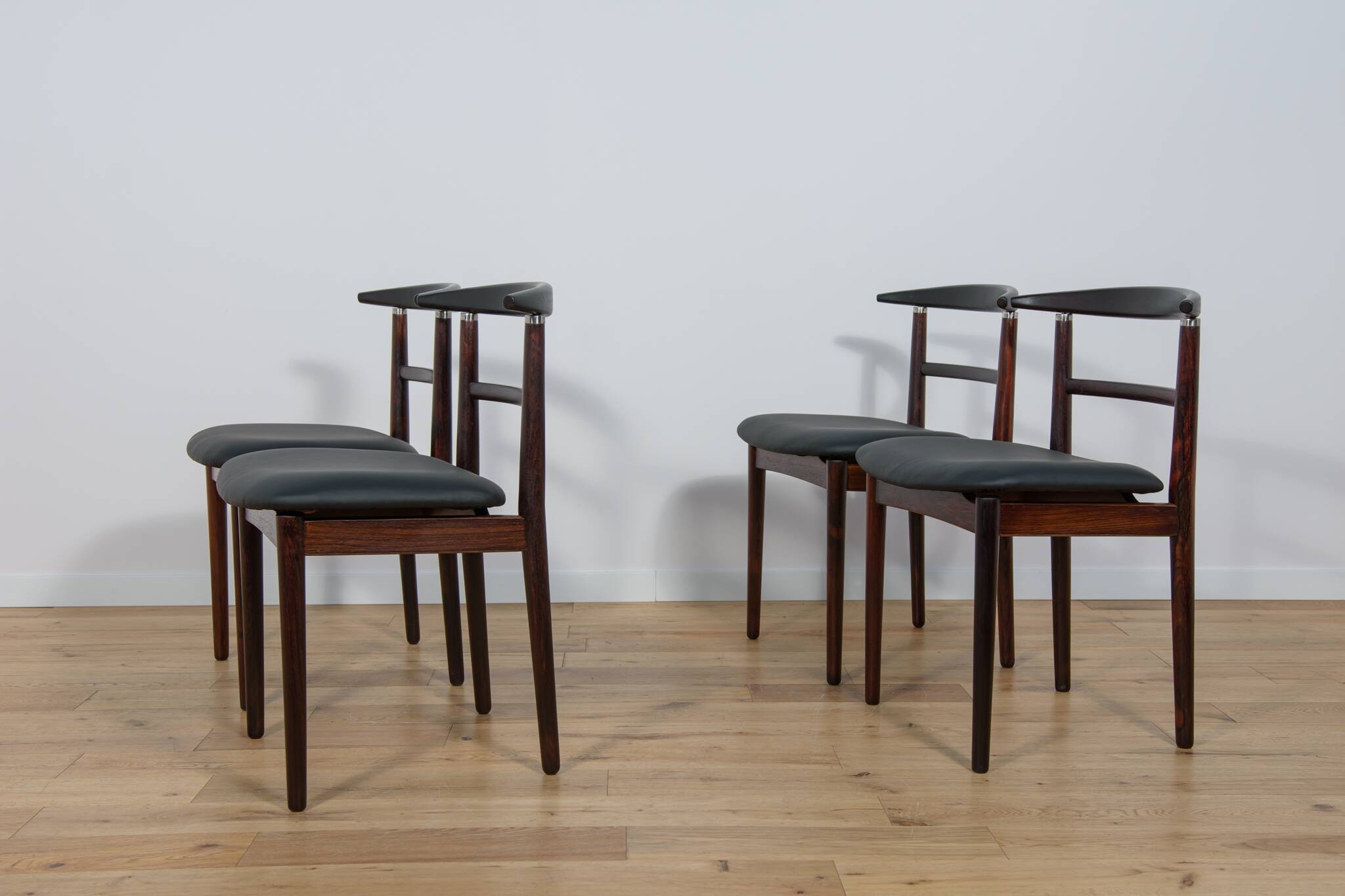 Rosewood Dining Chairs by Helge Sibast & Børge Rammerskov, Denmark, 1960s, Set of 4