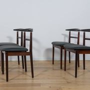 Rosewood Dining Chairs by Helge Sibast & Børge Rammerskov, Denmark, 1960s, Set of 4