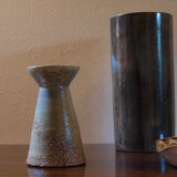 Brutalist diabolo vase by Joël Baudoin, 60s