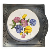 Magnifique Dessous de Plat / Assiette Murale Vintage - Décor "Pois de