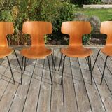4 hammer chairs 3103 JACOBSEN “Fritz Hansen”