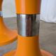 Set of 2 Orange Vintage Mushroom Stool “Jurček” by Meblo, 1960s – Space Age