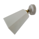 Art Deco wall lamp in opaline and porcelain