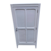 Small Parisian wardrobe in white wood Height 148.5cm