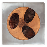 Brutalist mixed metal artwork by Sammy Tsui, 1960s