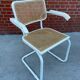 Cesca Chair model with armrest in white