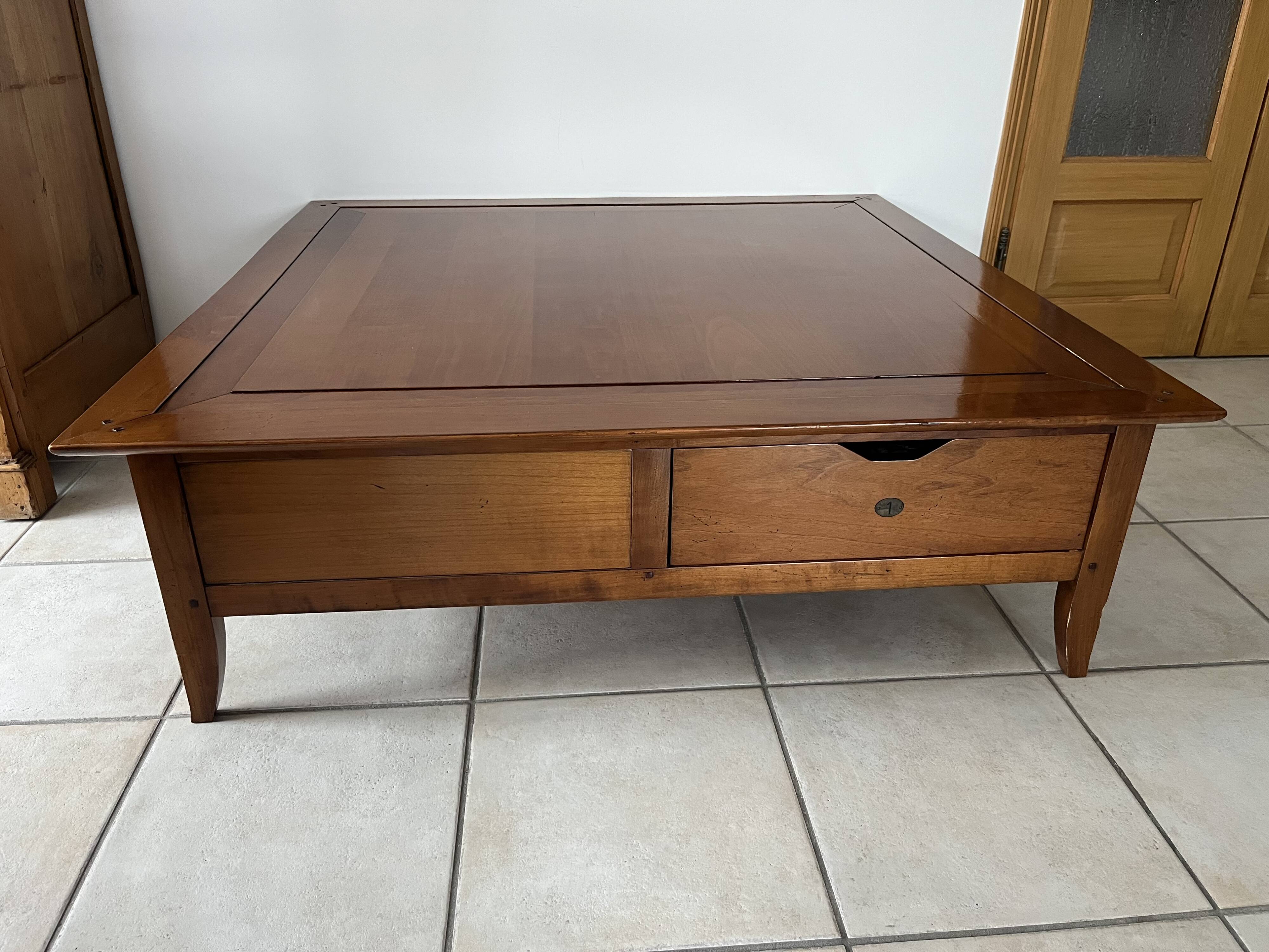 Cherry wood coffee table