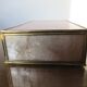 Pink mother-of-pearl and brass box 70s