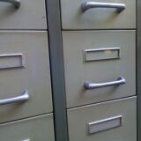 Industrial furniture with drawers on feet 1950