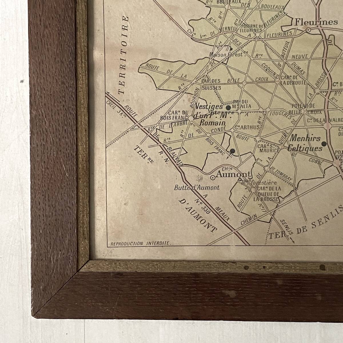 Cartes de la forêt d'Halatte et de ses environs. 1900