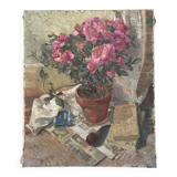 Old still life signed Georges Schirmann 1947