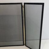 Brass and wire mesh firewall. french work. around 1970