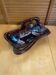 VALLAURIS Brown & Blue Vintage Ceramic Centrepiece Bowl #E172