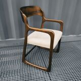 Baumann rosewood sleigh armchair