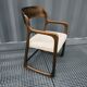 Fauteuil traîneau Baumann palissandre