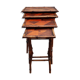 Lot de 4 tables gigognes bambou Perret et Vibert 1900