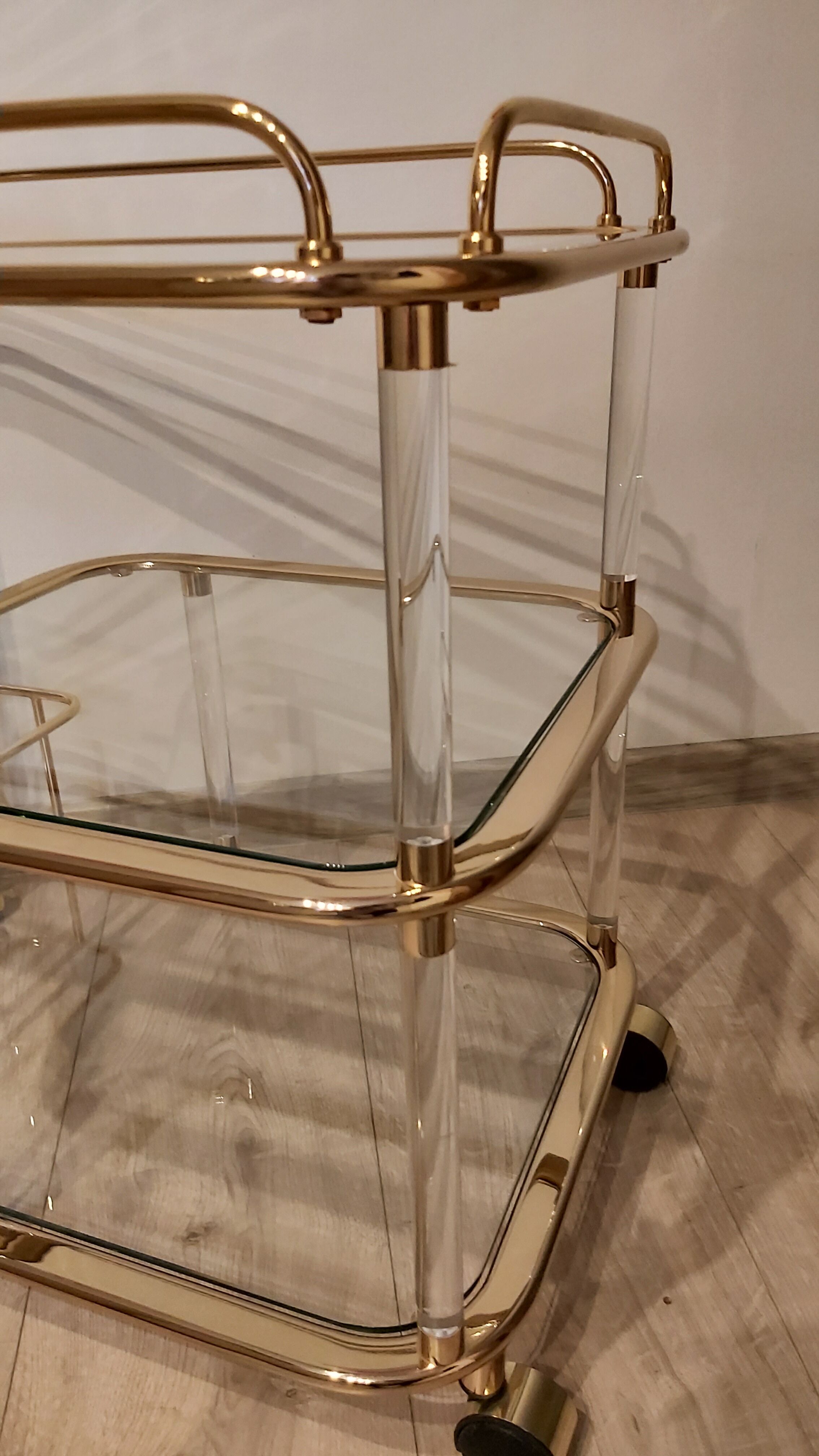 Bar cart, designed by F. Orsenigo, Orsenigo, Italy, 1980s