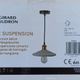 Suspension beton massif style opaline