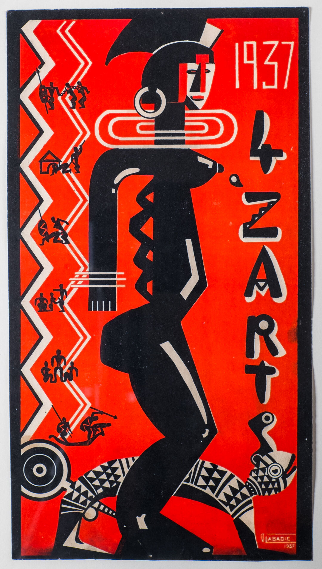 poster for the Bal Bambara des Quat' Z'arts - Paris 1937