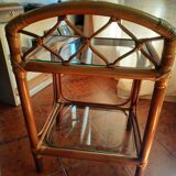 Rattan bedside