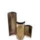 Mid-century set of 3 silver-plated vases, GiBi Italy 1970s