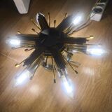 Ceiling lamp, wall lamp, chandelier sun, star, Italy vintage 1960