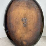 Vallauris iridescent ceramic gratin dish