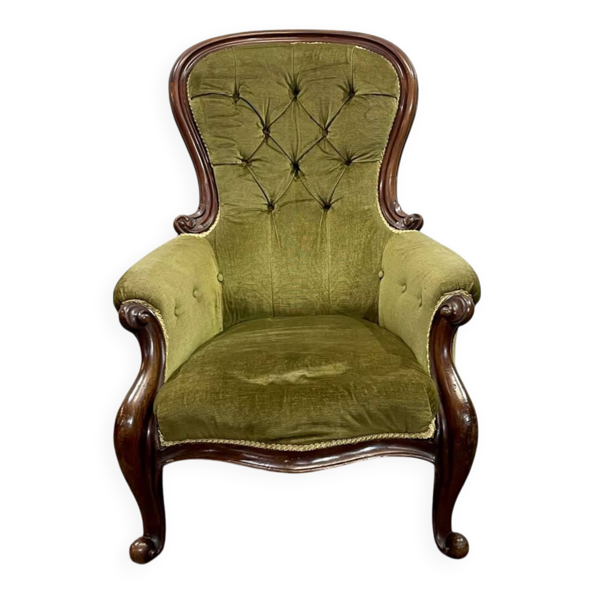 19th century Victorian mahogany armchair