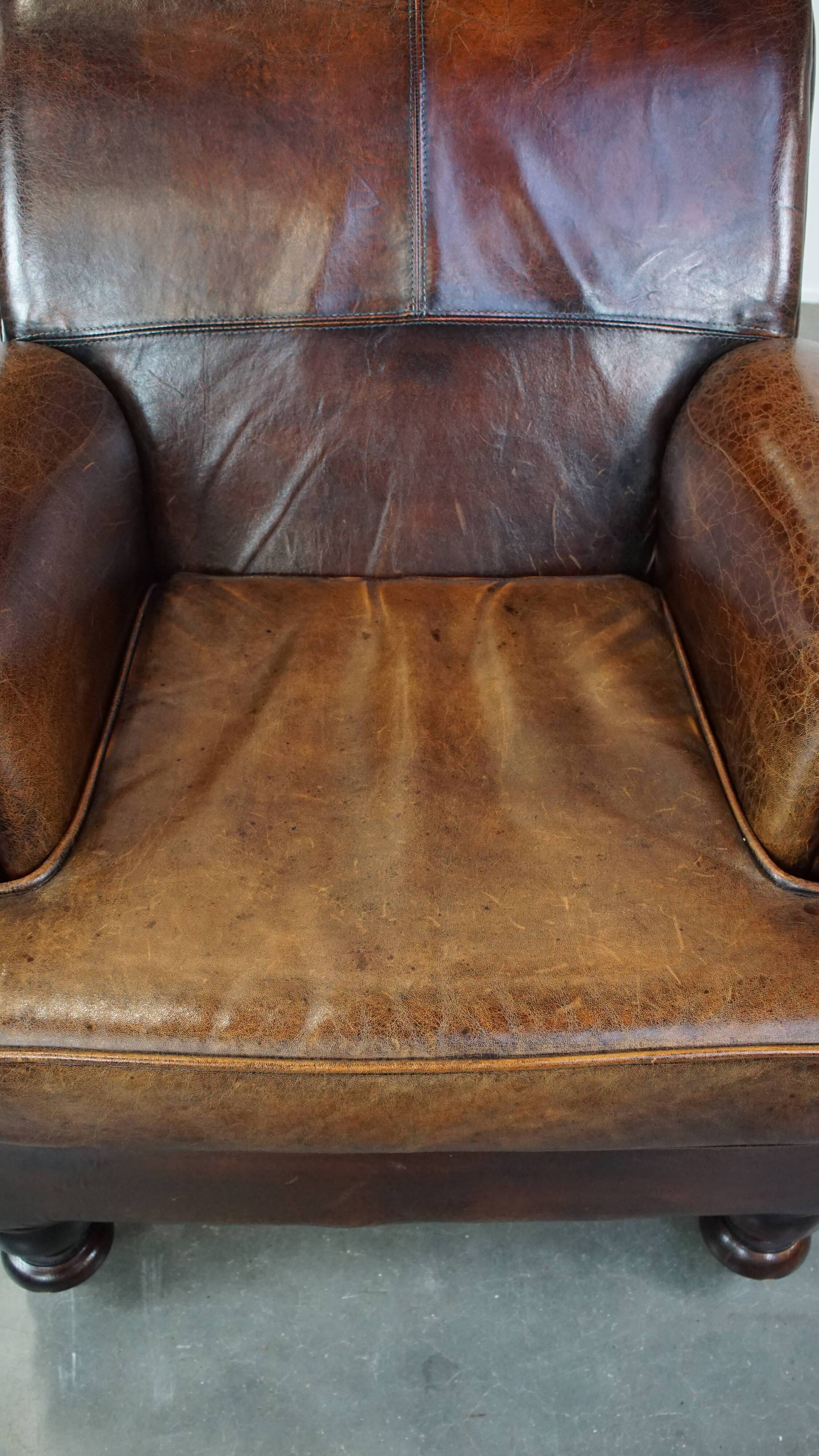Sheep leather armchair