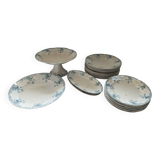 Longwy iron earth dinnerware set