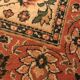 Pink and beige vintage carpet (198 x 286 cm)