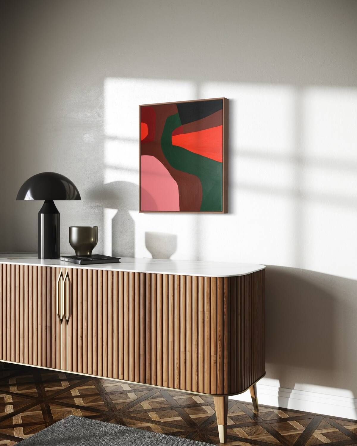 Abstract painting no. 4 on stretched canvas