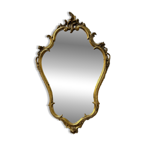 miroir en bois doré