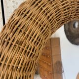 Wicker mirror