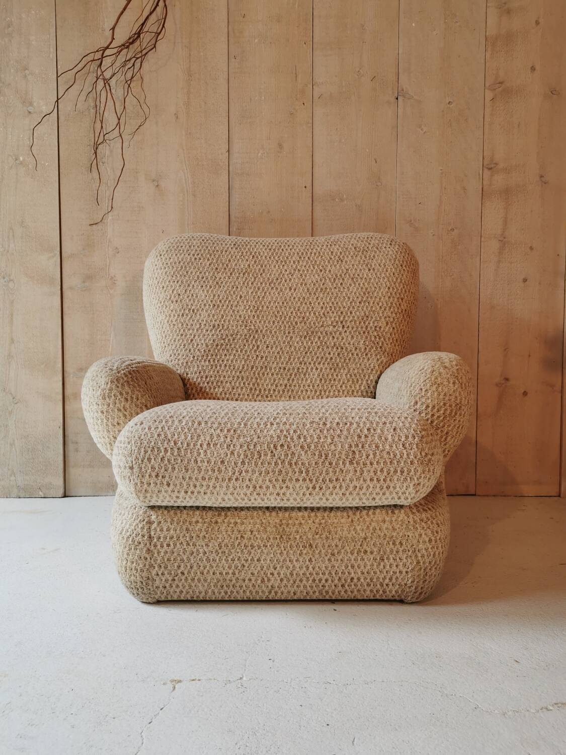 Tweed armchair