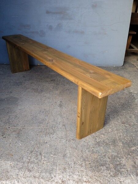 Solid wood bench patinated 180cm