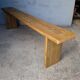 Solid wood bench patinated 180cm
