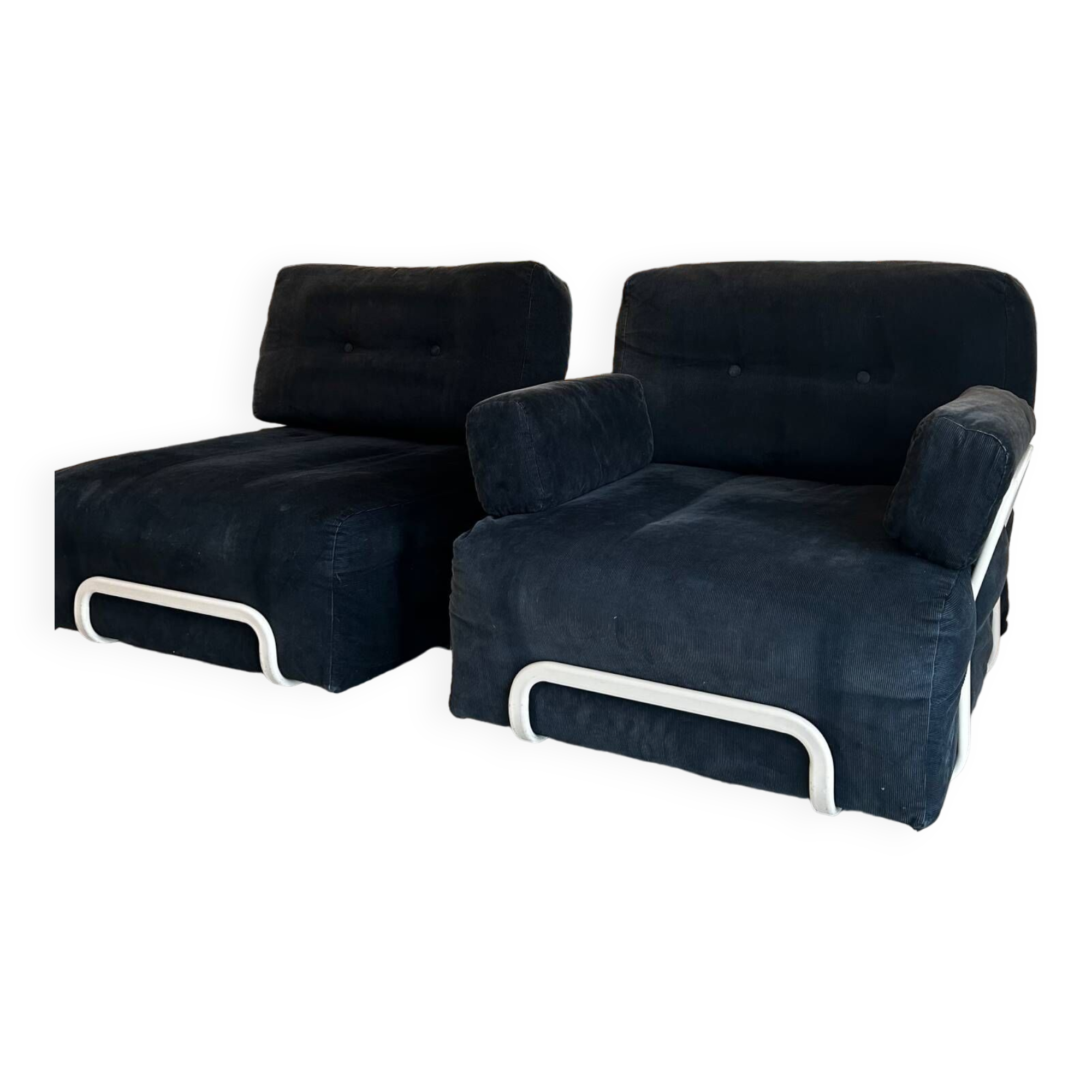 Vintage Ikea modular fireside chairs