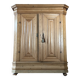 Large Frankfurt Wave Cabinet, Pine Wood, 18th Century