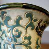 Floral vase embossed