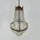 Former Italian hot air balloon chandelier, glass grapevines