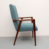 1960s armchair high back in teak, restored