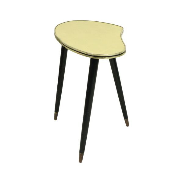 Table de plante rockabilly vintage années 1950 avec pieds coniques