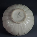 Charolles art-deco cracked ceramic picnic vase