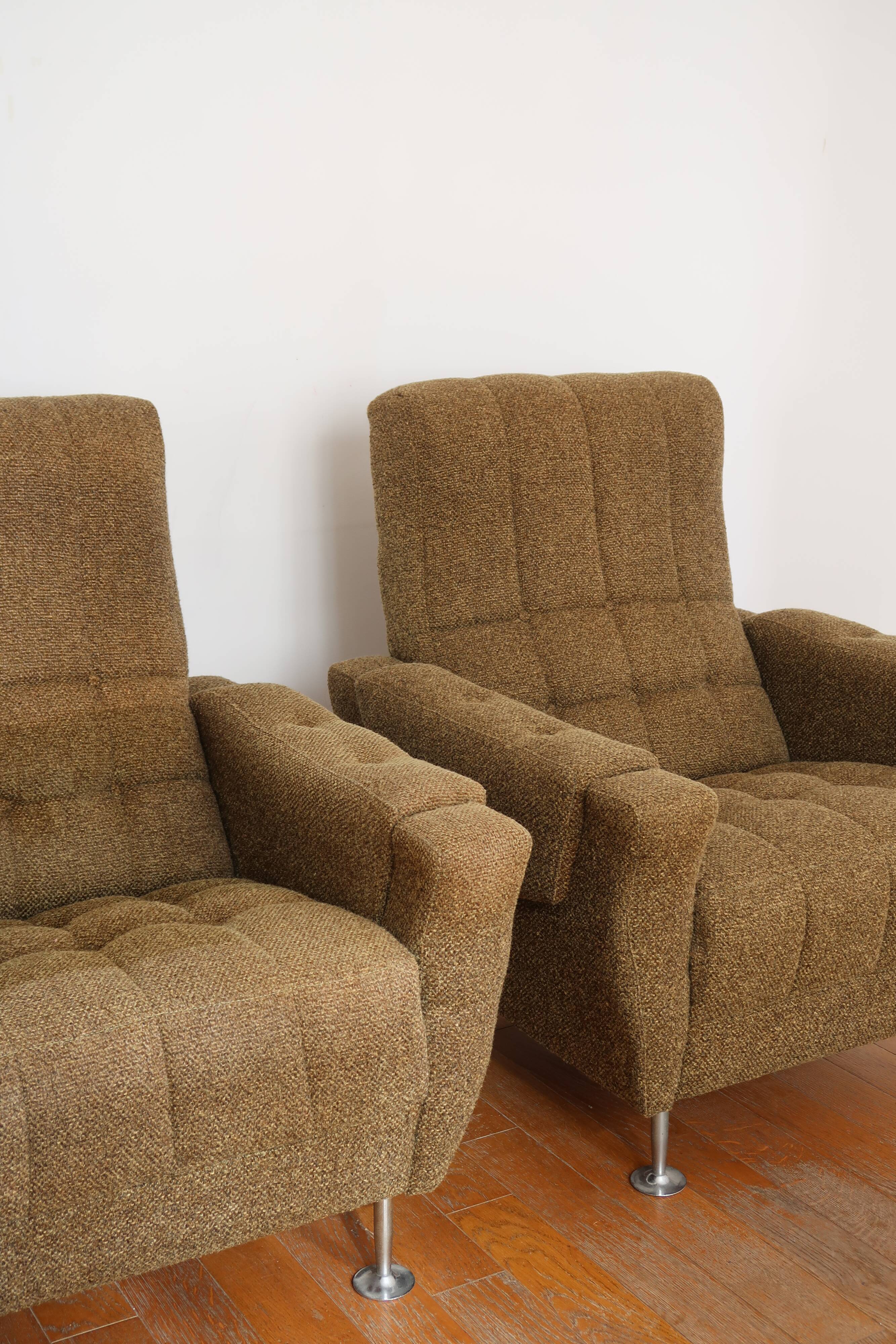 Pair of art deco armchairs