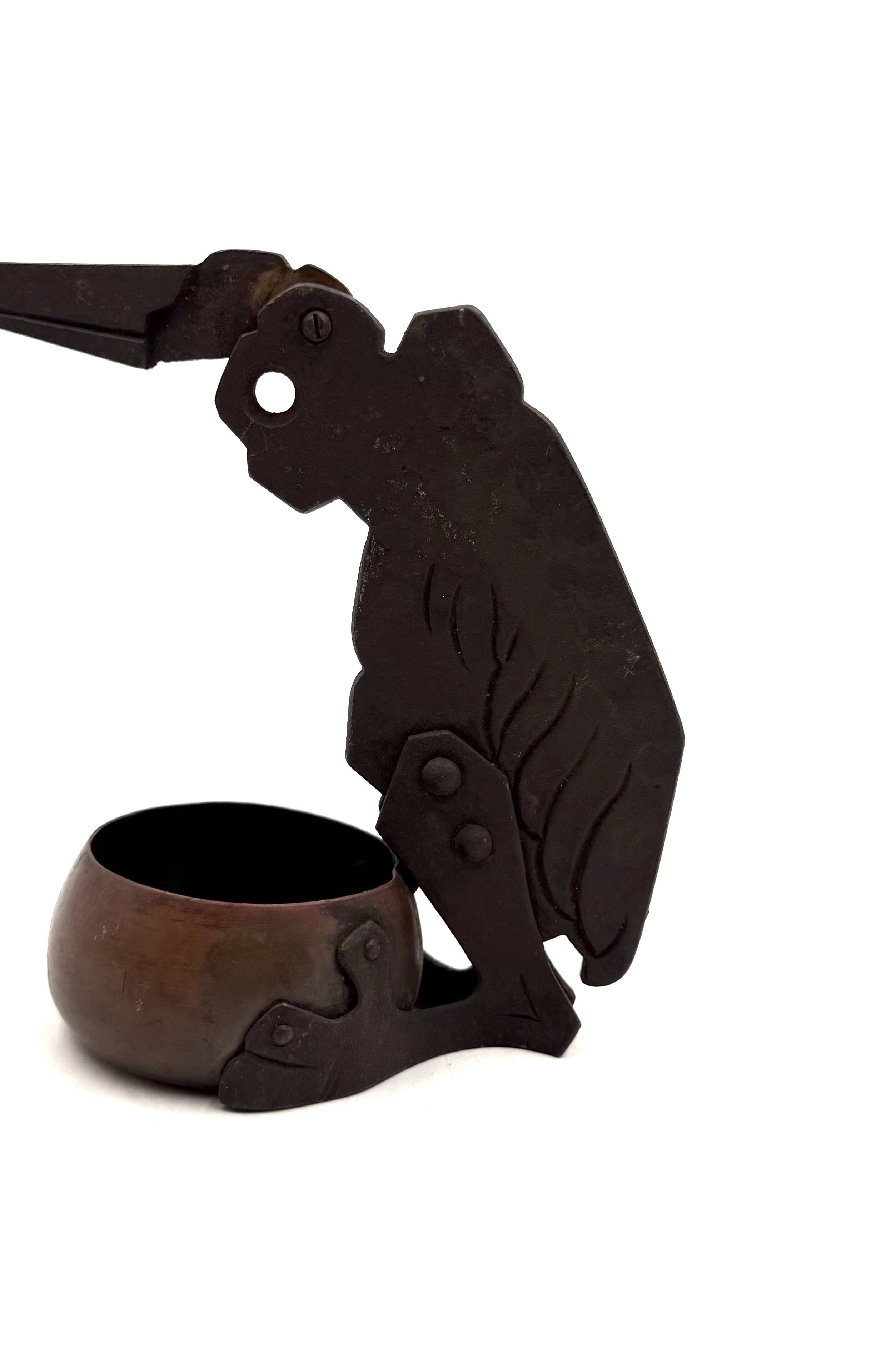Jugendstil Marabou cigar cutter and ashtray, Ignatius Taschner Germany 1910